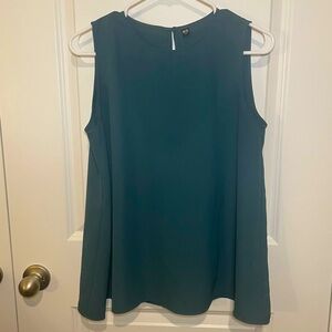Deep Teal Green Uniqlo Sleeveless Blouse